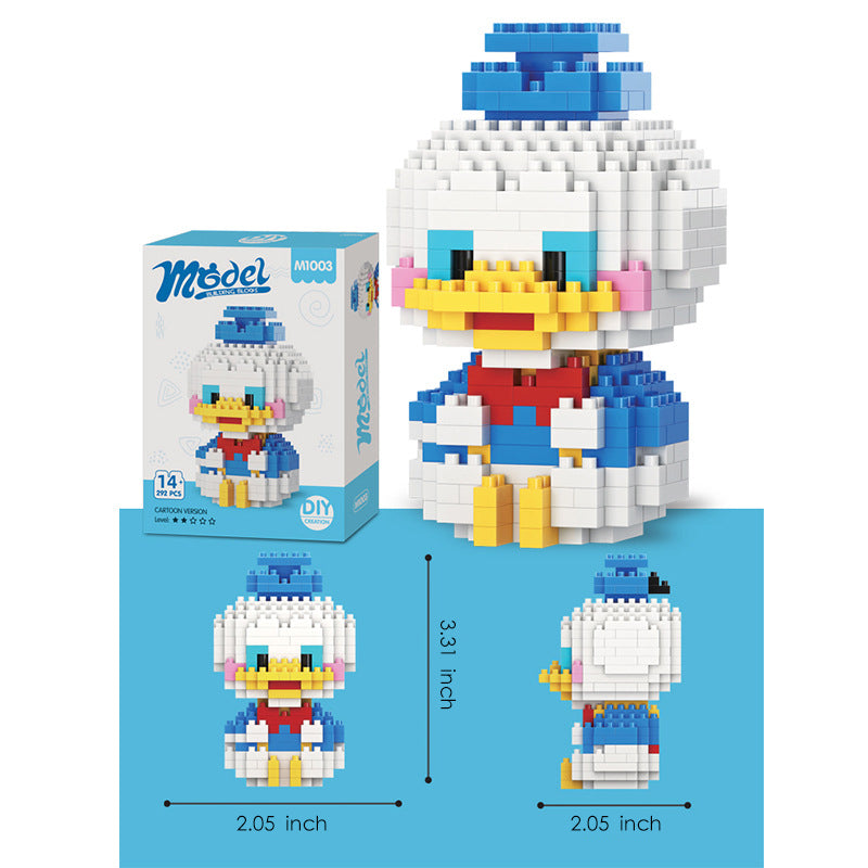 Blue Duck Mini Building Blocks Figure – 292 Pieces, LEGO® Compatible